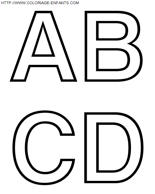 dibujo Alfabeto simple