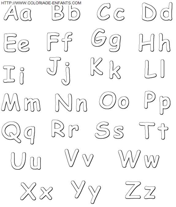 dibujo Alfabeto simple