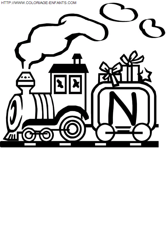 dibujo Alfabeto Tren