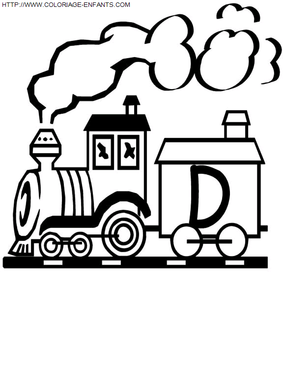 dibujo Alfabeto Tren