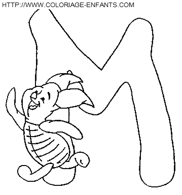 dibujo Alfabeto Winnie