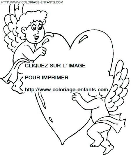 dibujo San Valentin Cupidon