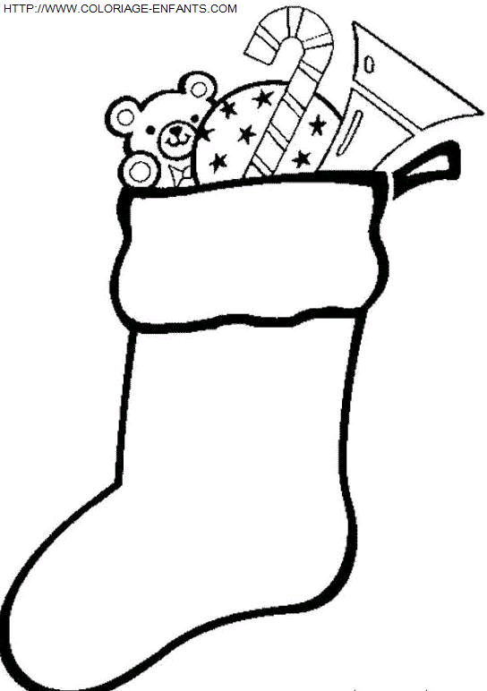 dibujo Navidad Calcetines