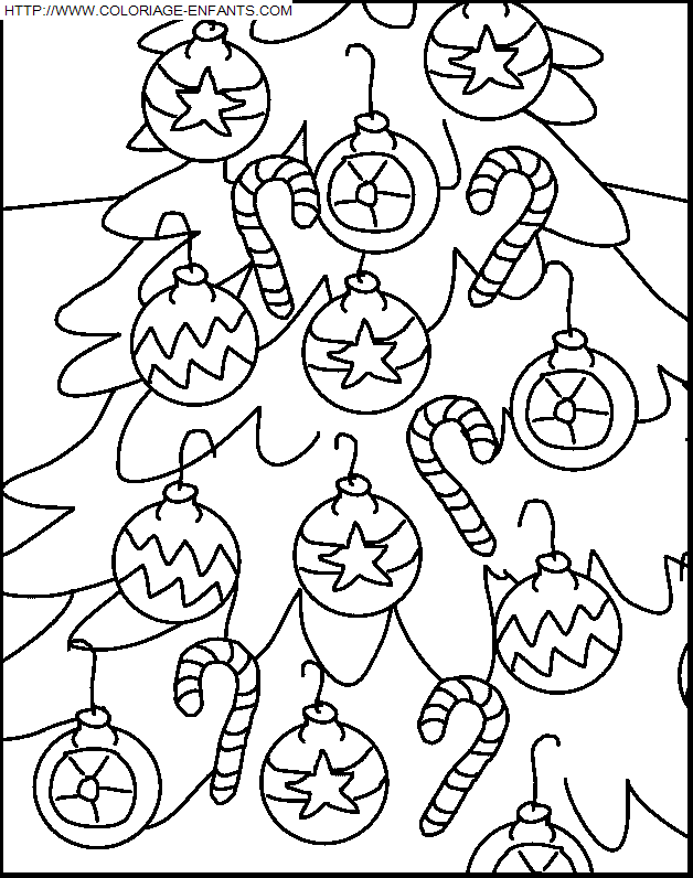 dibujo Navidad Bolas