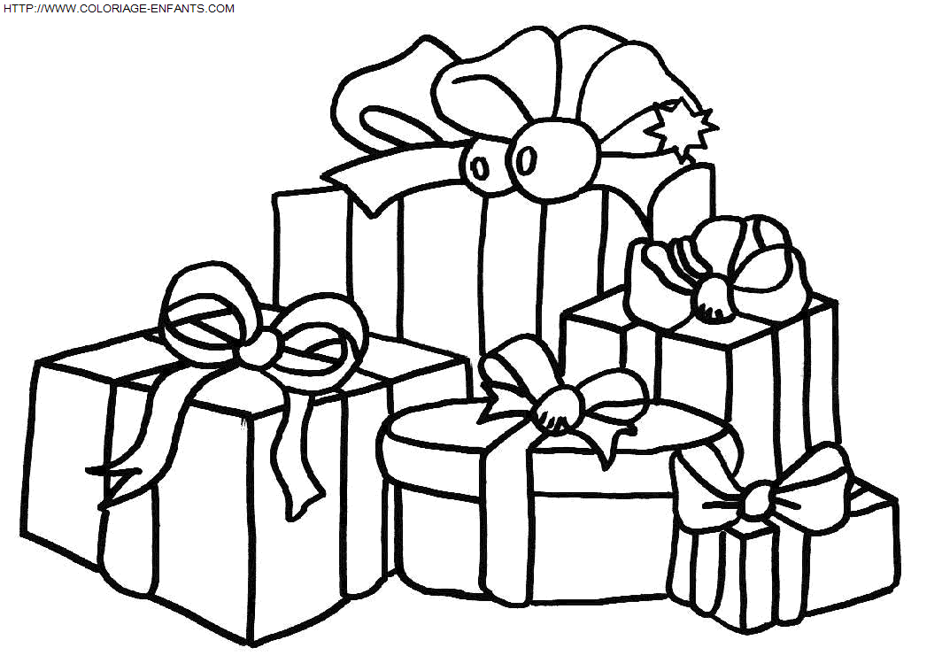 dibujo Navidad Regalos