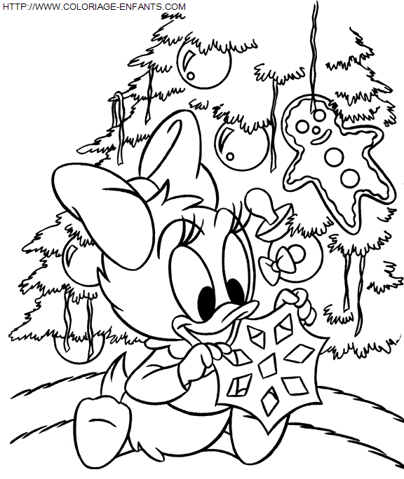 dibujo Navidad Disney