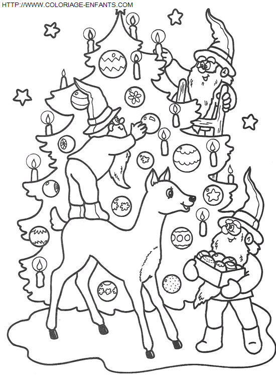 dibujo Navidad Lutins