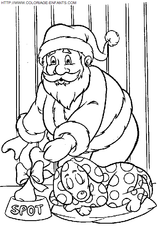 dibujo Navidad Papa Noel Regalos