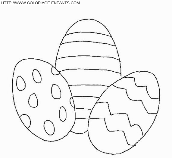 dibujo Pascuas Huevos