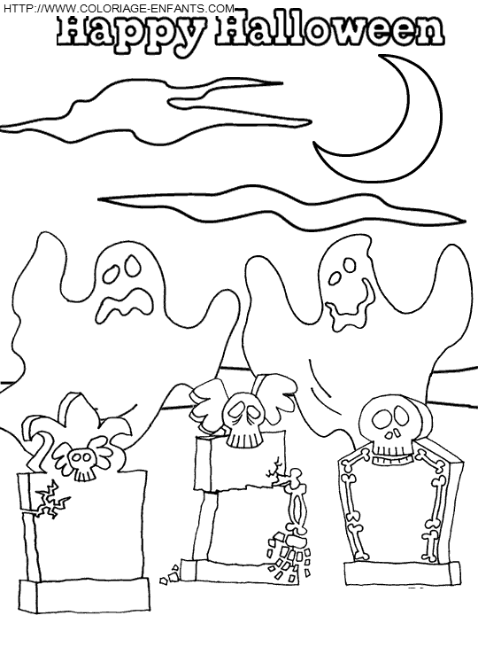 dibujo Fantasmas Halloween