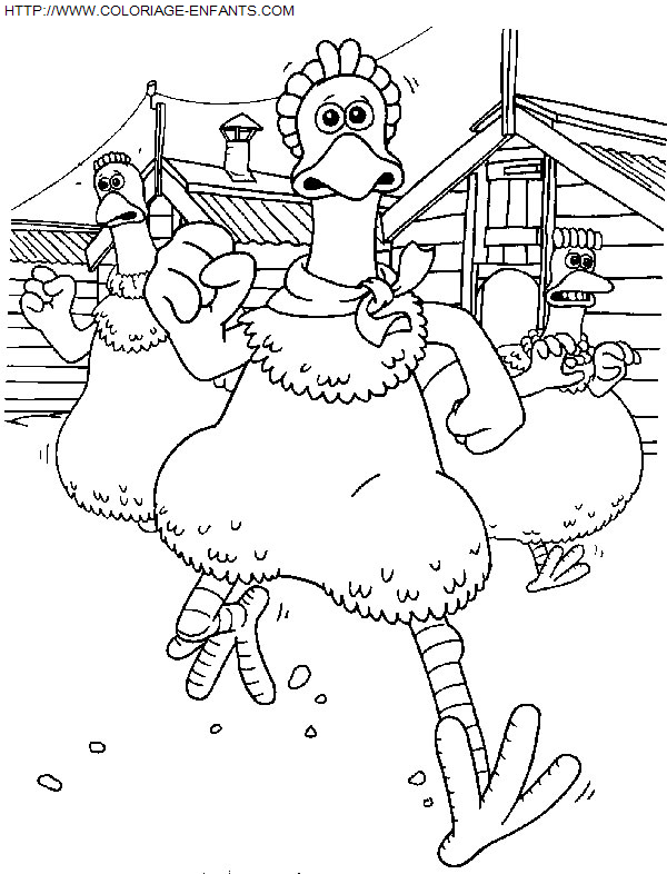 dibujo Chicken Run