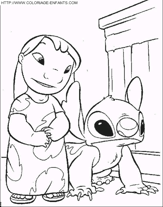 dibujo Lilo et Stitch