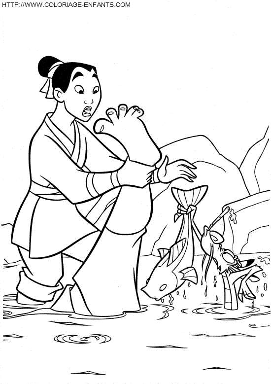 dibujo Mulan