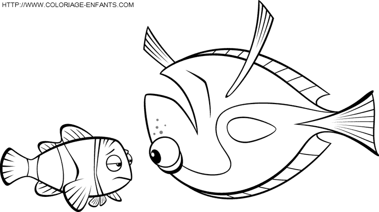 dibujo Buscando a Nemo