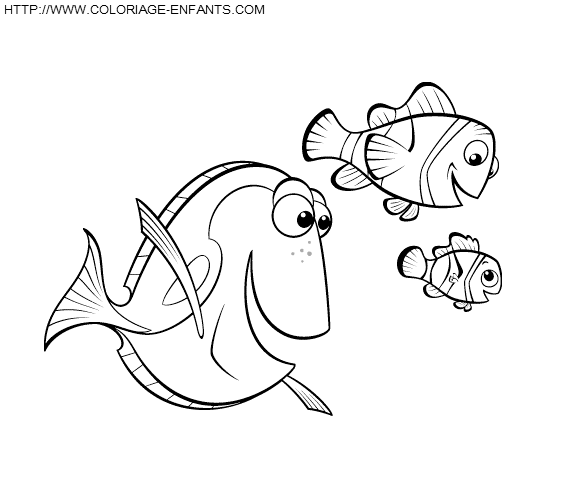 dibujo Buscando a Nemo