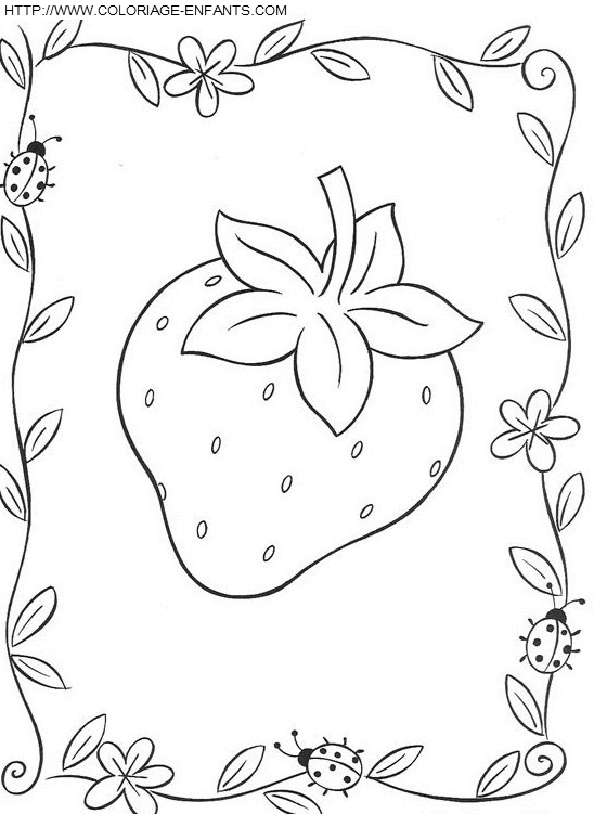 dibujo Tarta de fresa