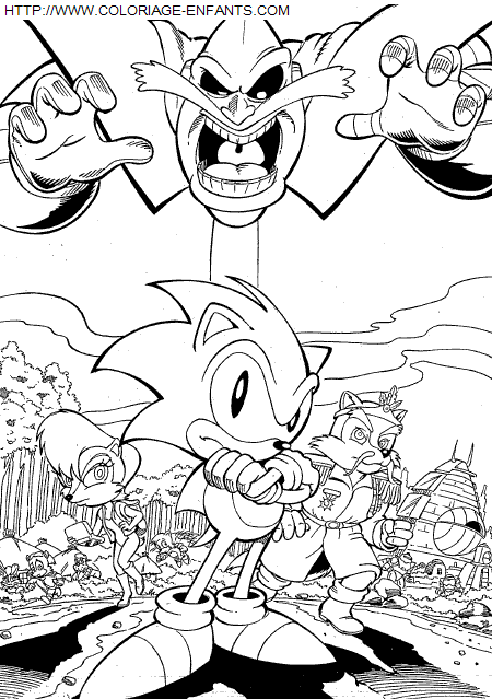 dibujo Sonic