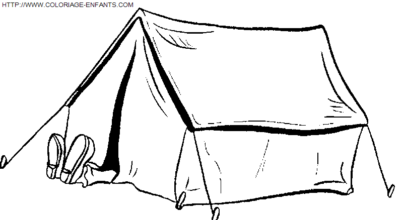 dibujo Campamento