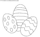 dibujo pascuas huevos